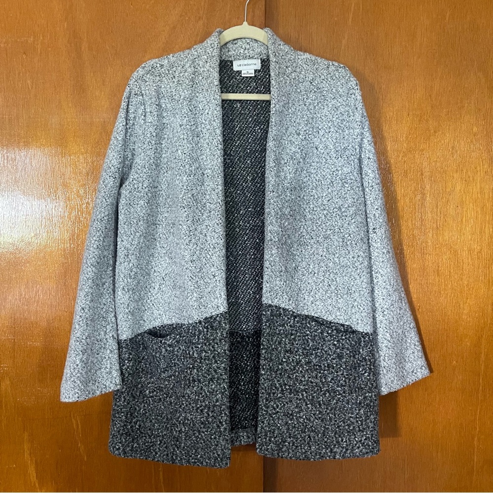 Liz Claiborne Gray and Black Women's Sweater